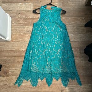 Beautiful aqua color dress